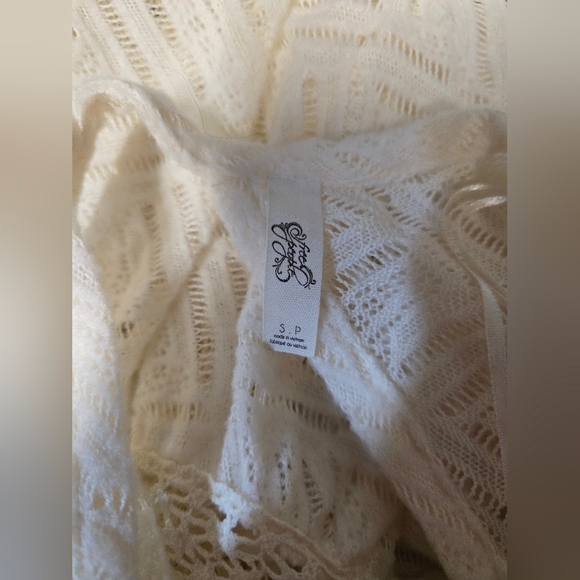 NWOT Free People Gracie Lace Peplum Blouse - Picture 7 of 8